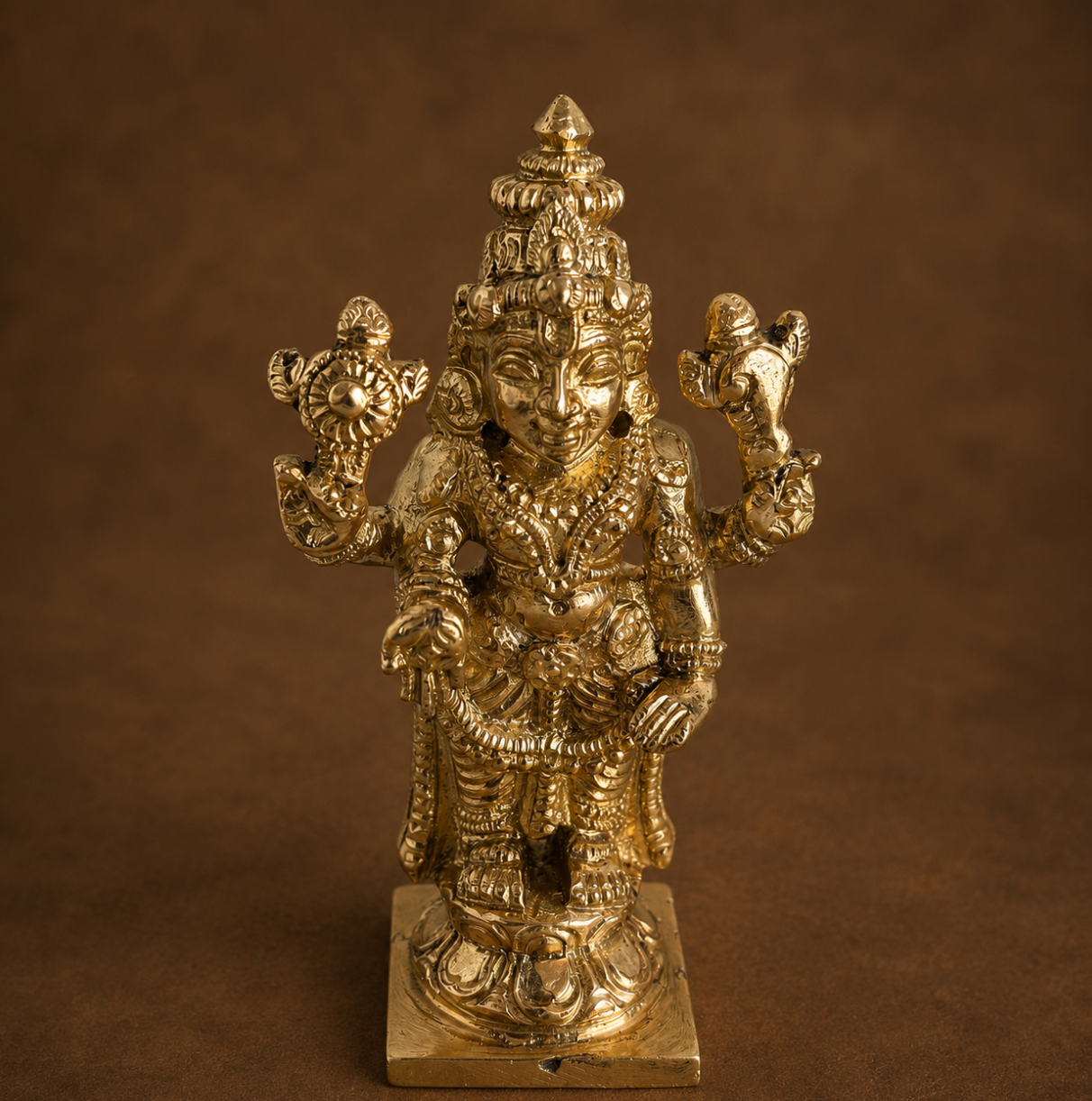 Srinivasa Perumal 3.5-Inch Panchaloha Sculpture
