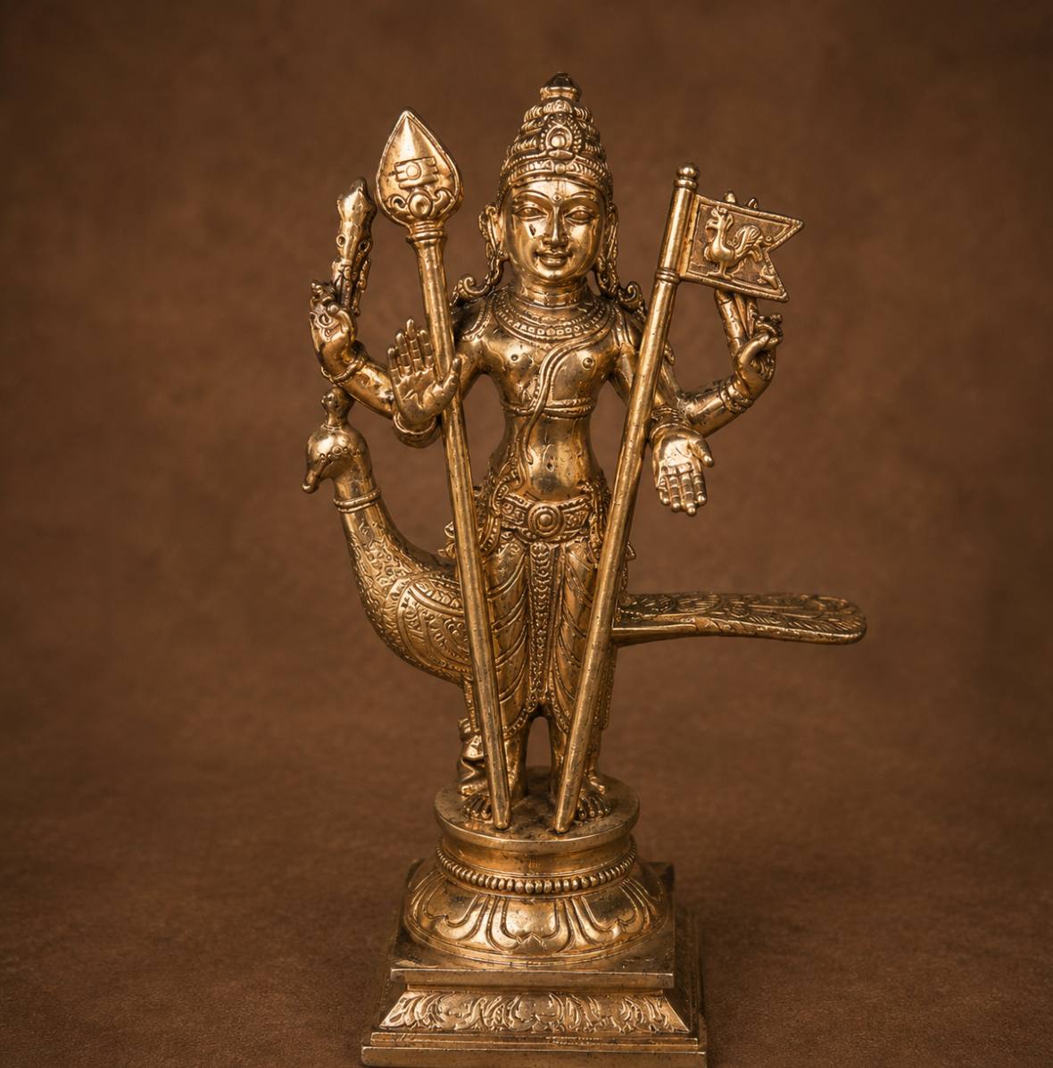 Subramaniyar 4.5-Inch Panchaloha Sculpture