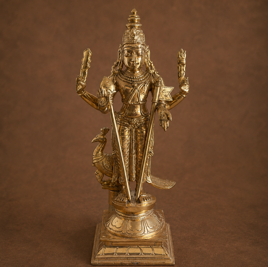 Subramaniyar 10-Inch Panchaloha Statue