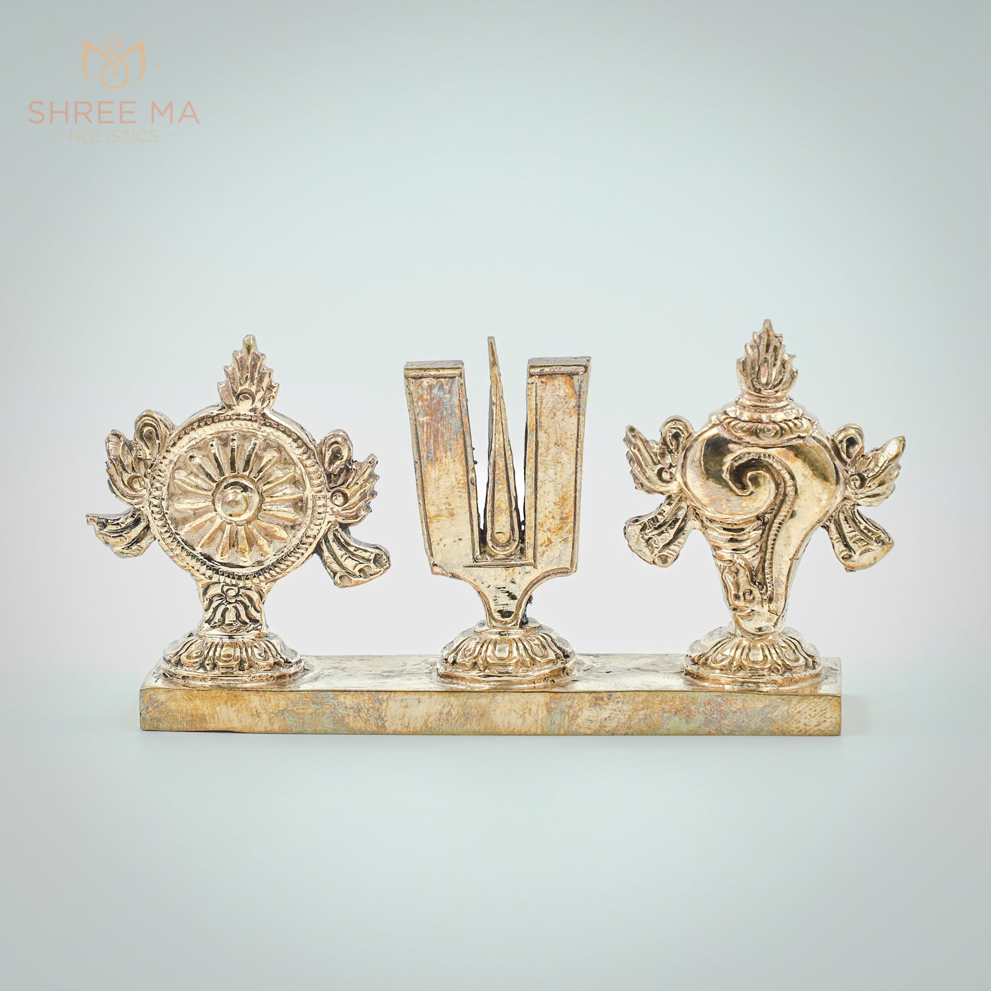 Sangu Chakram Namam 2" panchalogam bronze idol - Shree Ma Sculptures